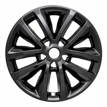 Coast2Coast 17", 10 Spoke, Gloss Black, Plastic, Set Of 4, Not Compatible With Steel Wheels IWCIMP399BLK